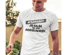 Marškinėliai "Jis kalba tik apie mašinas"
