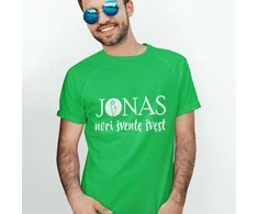 Marškinėliai "Jonas nori šventę švęst"
