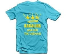 Marškinėliai "Karalius gali būti tik vienas"