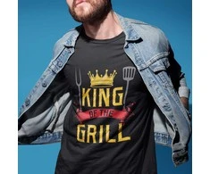 Marškinėliai "King of the grill"