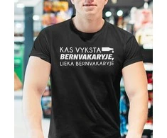 Marškinėliai "Lieka bernvakaryje"