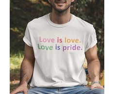 Marškinėliai "Love is pride"