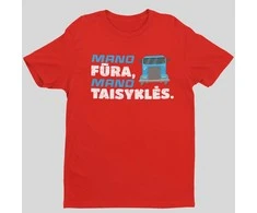 Marškinėliai "Mano fūra, mano taisyklės"