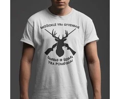 Marškinėliai "Medžioklė yra gyvenimas"
