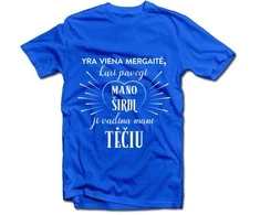 Marškinėliai "Mergaitė, kuri pavogė mano širdį, vadina mane TĖČIU"