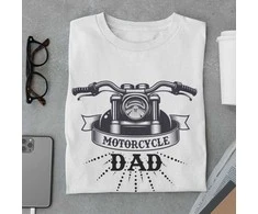 Marškinėliai "Motorcycle dad"