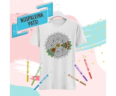 Marškinėliai "Nuspalvink pats! Mandala"