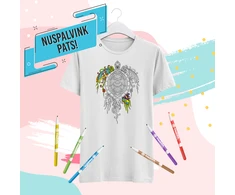 Marškinėliai "Nuspalvink pats! Vėžlys"