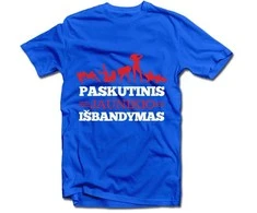 Marškinėliai "Paskutinis jaunikio išbandymas"