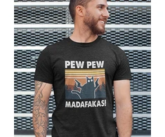 Marškinėliai "Pew Pew Madafakas"