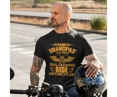 Marškinėliai "Real Grandpas ride motorcycles"