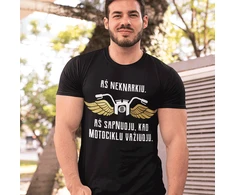 Marškinėliai "Sapnuoju, kad motociklu važiuoju"