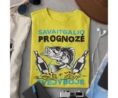 Marškinėliai "Savaitgalio prognozė žvejyboje"