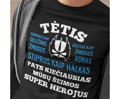 Marškinėliai "Šeimos super herojus"