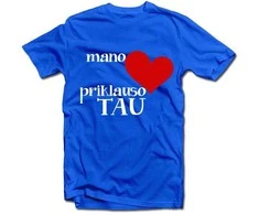 Marškinėliai "Širdis priklauso tau"