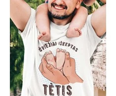 Marškinėliai "Šviežiai iškeptas tėtis"