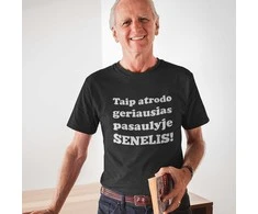 Marškinėliai "Taip atrodo geriausias pasaulyje SENELIS!"