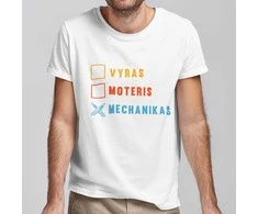 Marškinėliai "Tikras mechanikas"