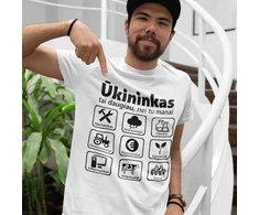 Marškinėliai "Ūkininkas, tai daugiau nei manai"