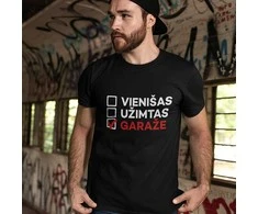 Marškinėliai "Visada garaže"