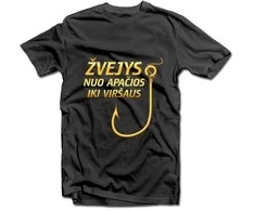 Marškinėliai "Žvejys nuo apačios iki viršaus"