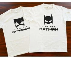 Marškinėlių komplektas "Batman &amp; Catwoman"