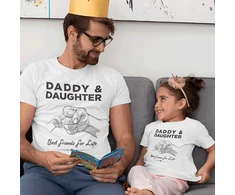 Marškinėlių komplektas "Daddy &amp; Daughter"