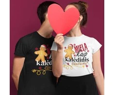 Marškinėlių komplektas "Kalėdiniai sausainiai"