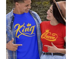 Marškinėlių komplektas "King &amp; Queen"