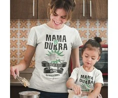 Marškinėlių komplektas mamai ir vaikui "Mama ir dukra"