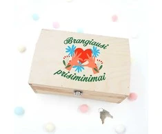Medinė skrynelė "Brangiausi prisiminimai"
