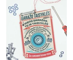 Medinė spalvota lentelė "Garažo taisyklės"