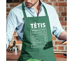 Medvilninė prijuostė "Tėčio sudėtis"