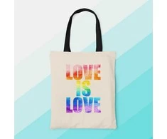 Medžiaginis maišelis "Love is love"