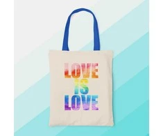 Medžiaginis maišelis "Love is love"