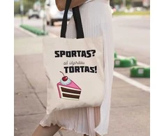 Medžiaginis maišelis "Sportas-Tortas"