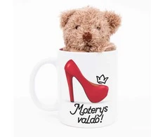 Meškiuko ir puodelio rinkinys "Moterys valdo!"