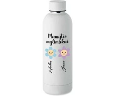 Metalinė termo gertuvė "Mamytės mylimukai" su Jūsų pasirinktais vardais (500ml)