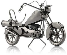 Metalinis butelio laikiklis "Motociklas"
