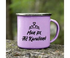Metalinis puodelis "Aš karalienė"