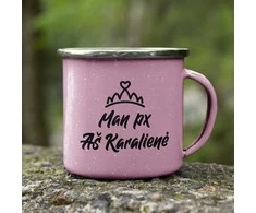 Metalinis puodelis "Aš karalienė"