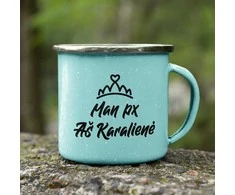 Metalinis puodelis "Aš karalienė"
