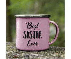 Metalinis puodelis „Best sister ever“