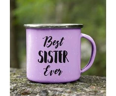 Metalinis puodelis „Best sister ever“
