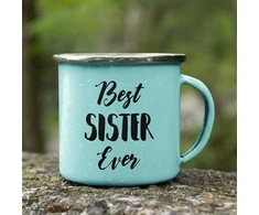 Metalinis puodelis „Best sister ever“