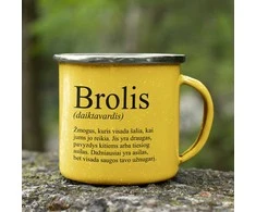 Metalinis puodelis "Brolis"