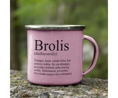Metalinis puodelis "Brolis"
