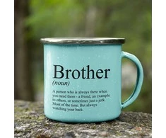 Metalinis puodelis "Brother"