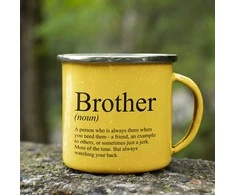 Metalinis puodelis "Brother"