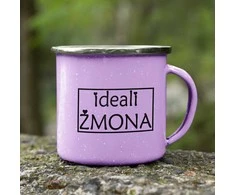 Metalinis puodelis "Ideali žmona"